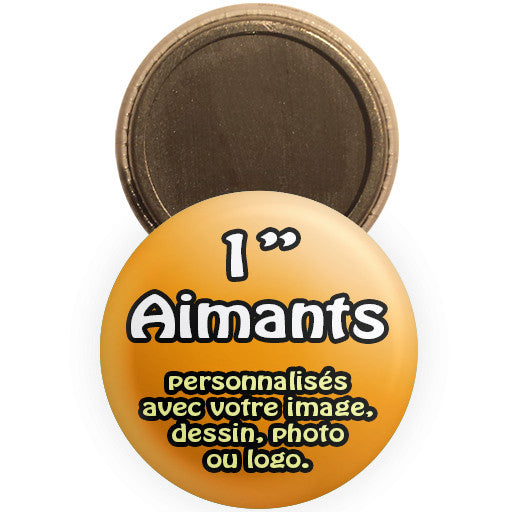 1 " Aimants promotionnels personnalisés. La Boutique de Macarons Mtl,Qc